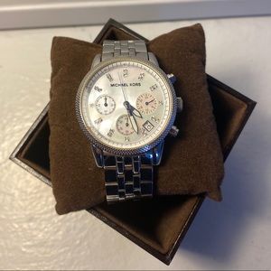 Authentic Silver Michael Kors Watch - Authentic
